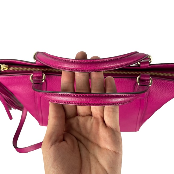 NOT FOR SALE  Soho Patent Leather Pink Satchel - Picture 4 of 12